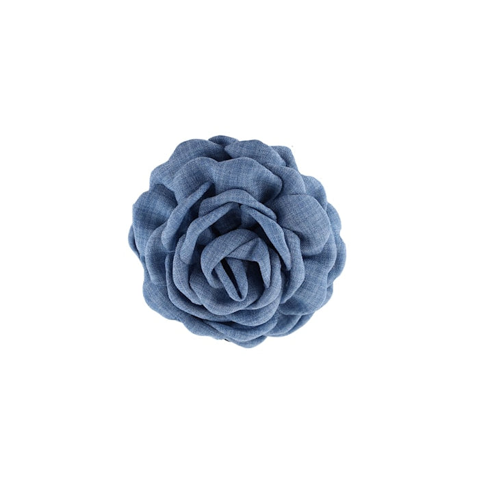 Blomsterklemme lille - denim blå