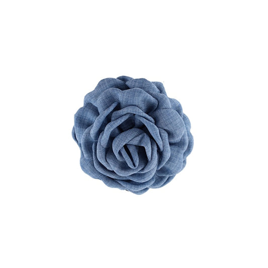 Blomsterklemme lille - denim blå