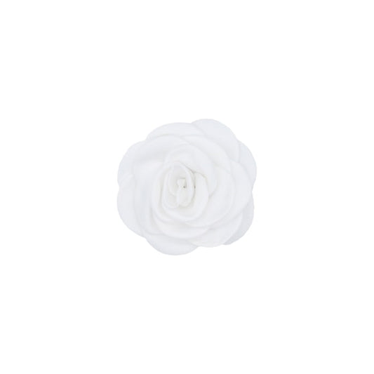 Blomsterklemme - hvid satin